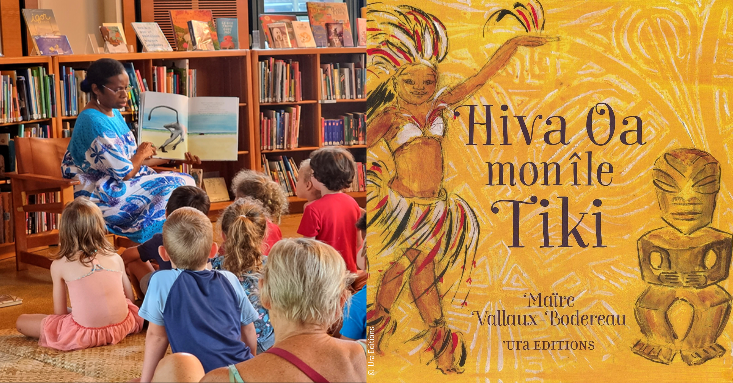 Lecture de contes au centre culturel Tjibaou