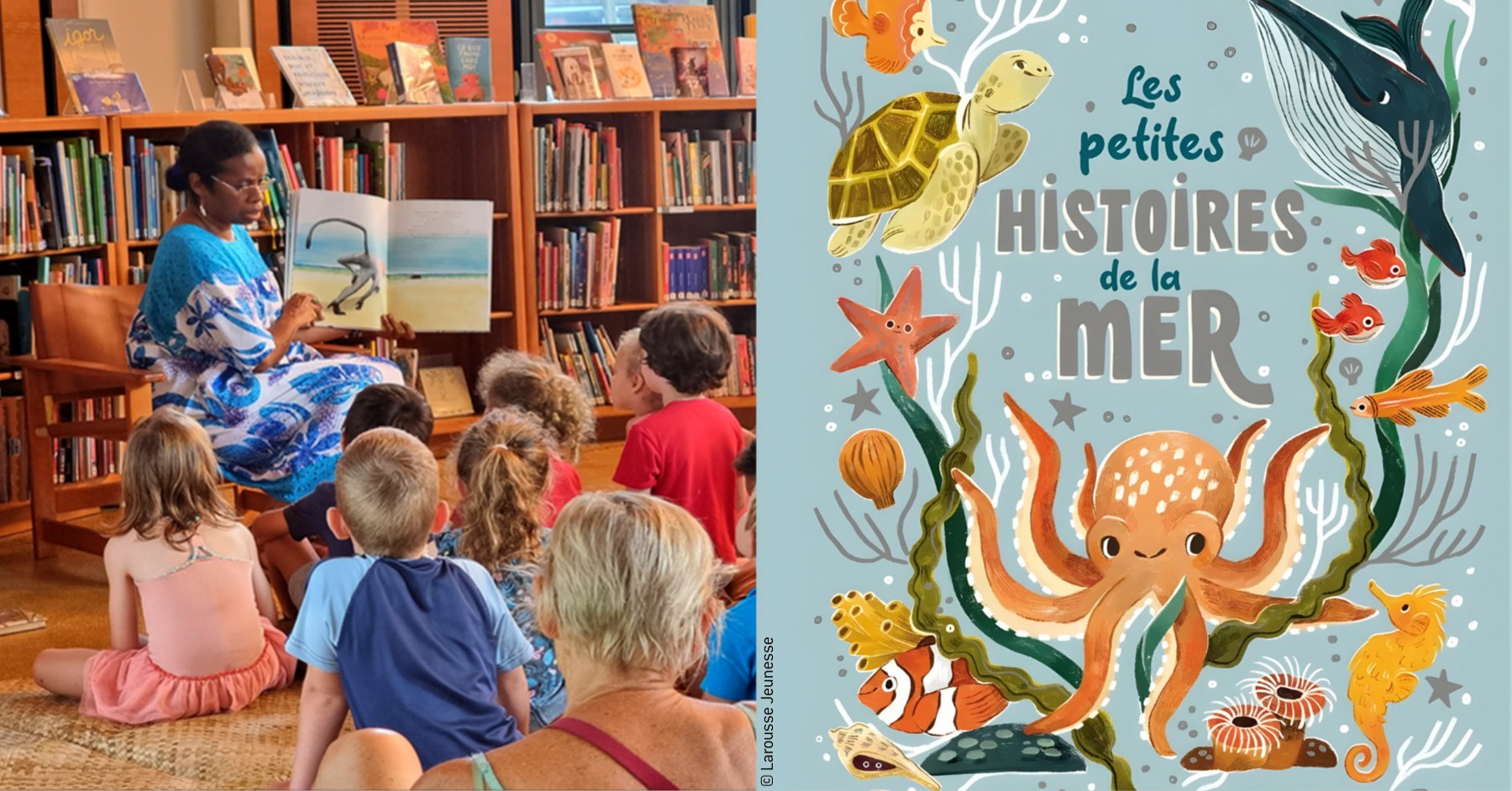 Lecture de contes au centre culturel Tjibaou