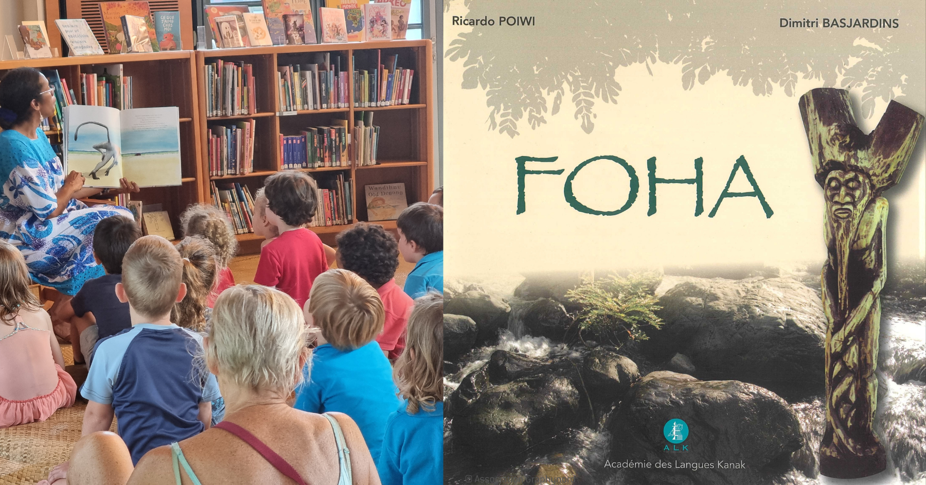Lecture de contes au centre culturel Tjibaou