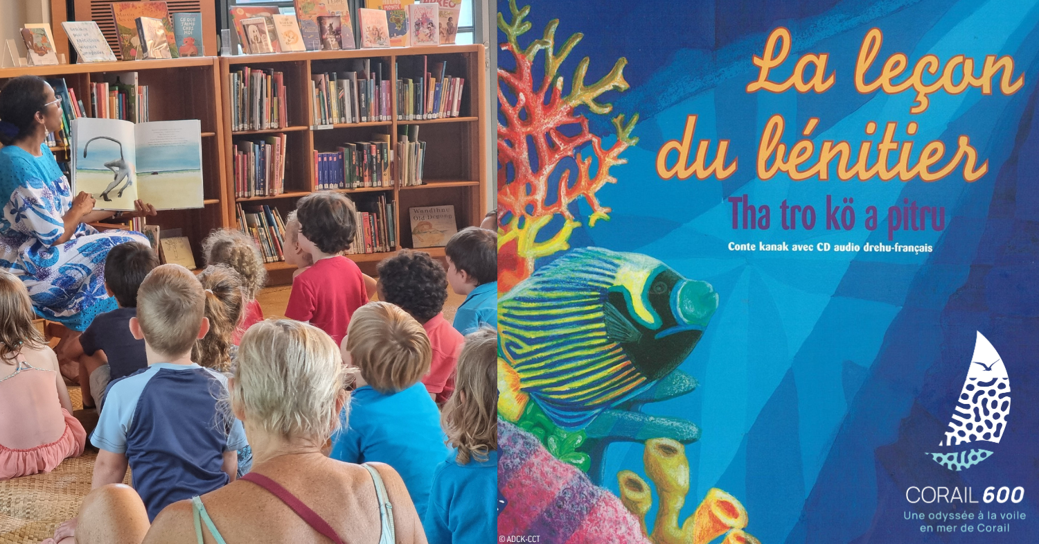 Lecture de contes au centre culturel Tjibaou