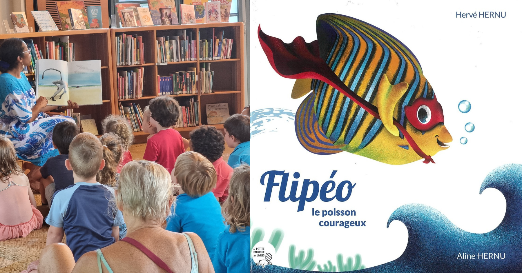 Lecture de contes au centre culturel Tjibaou